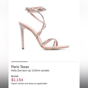 Paris Texas Blush Studded Heels